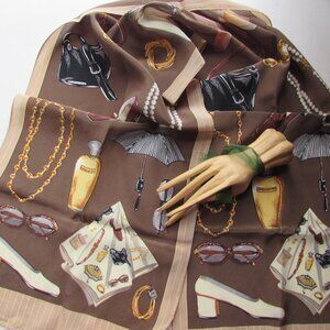 Handsome Jones New York Oblong Scarf Shades of Brown Accessory Theme